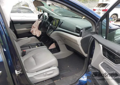 2018 Honda Odyssey Elite из США, поврежденный, VIN 5FNRL6H92JB030933